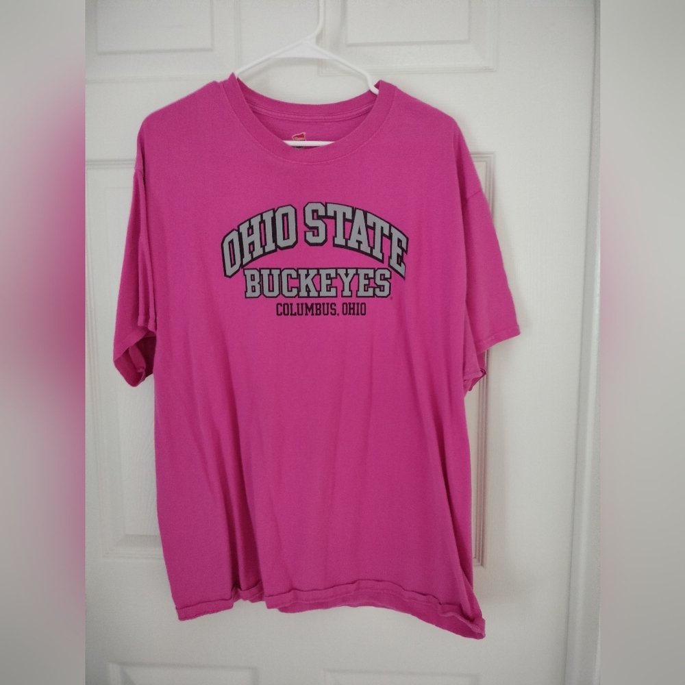 Pink Ohio State XL Women's T-shirt